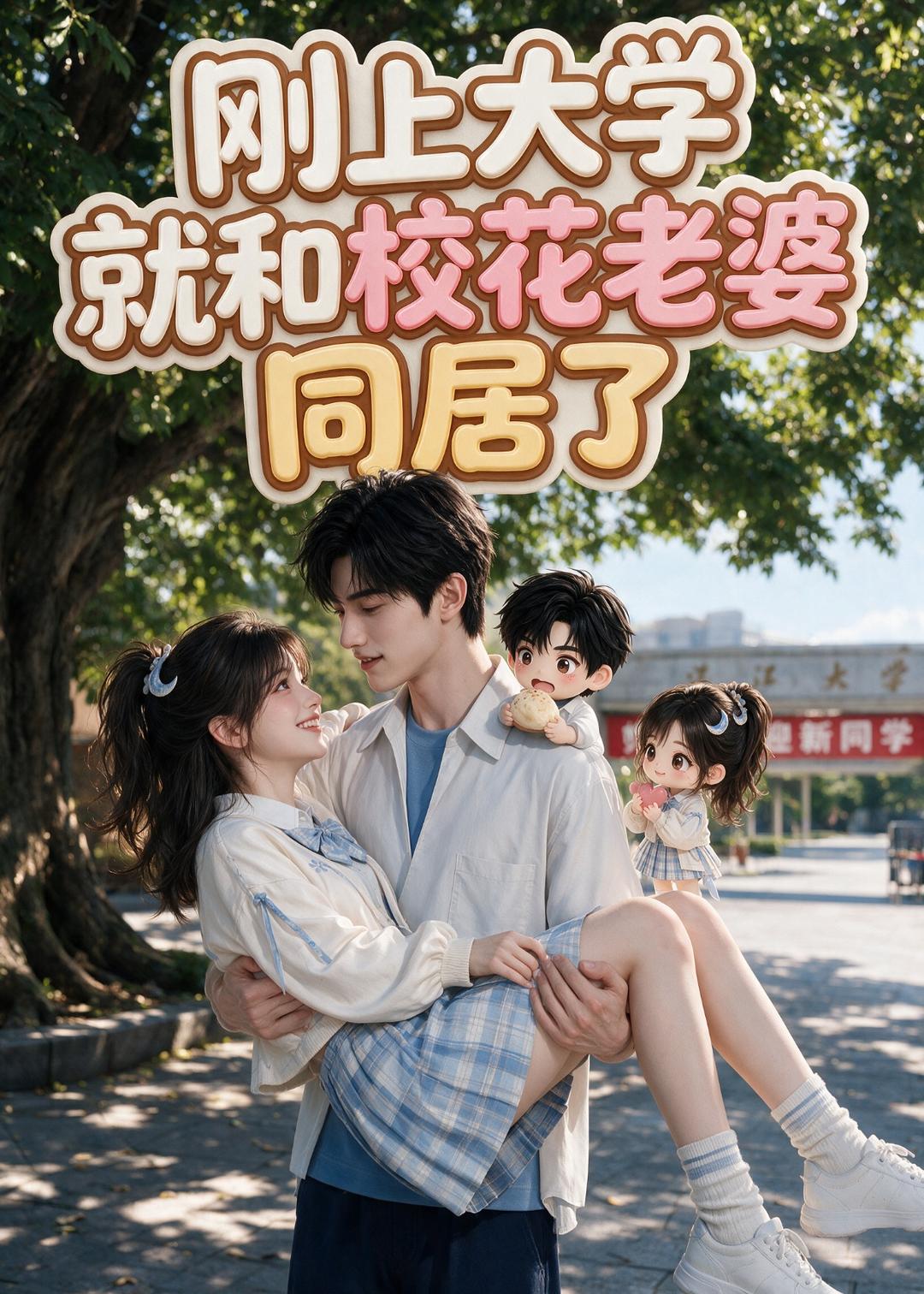 刚上大学就和校花老婆同居了